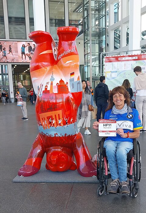  GENERALI BERLIN HALF MARATHON 2025: When picking up her bib, Adele was still in high spirits.