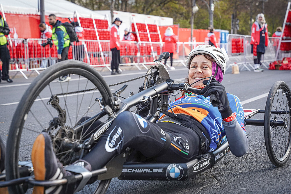 GENERALI BERLIN HALF MARATHON 2025: Kerstin Abele Handbiker © Sportografen