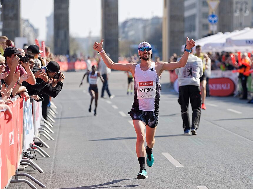 Der Ironman-Gewinner Patrick Lange lief 2019 das erste Mal beim GENERALI HALBMARATHON BERLIN mit.