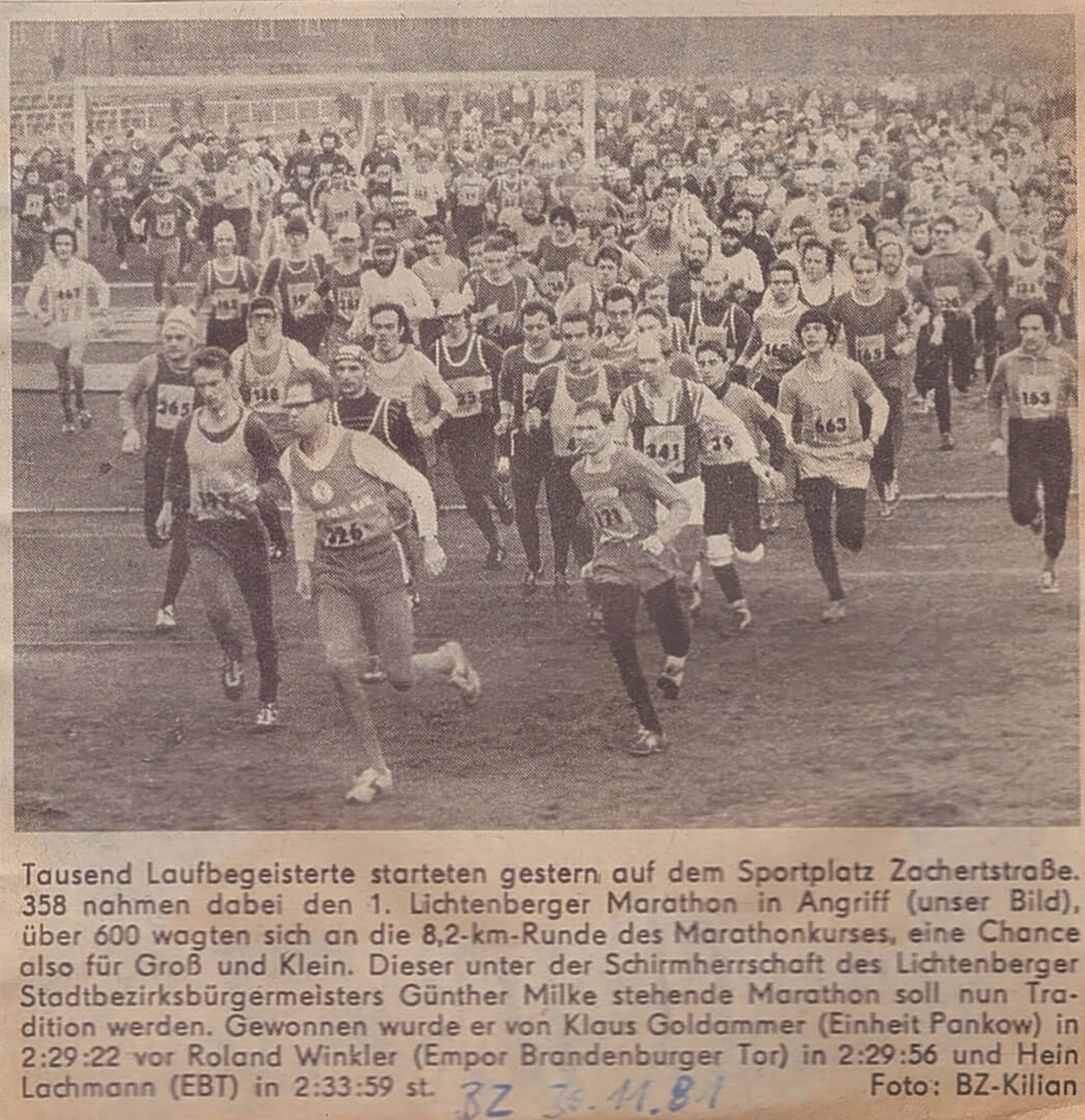 Kurzer Zeitungsbericht mit Foto. Text des Berichts hinter nachfolgendem Link.