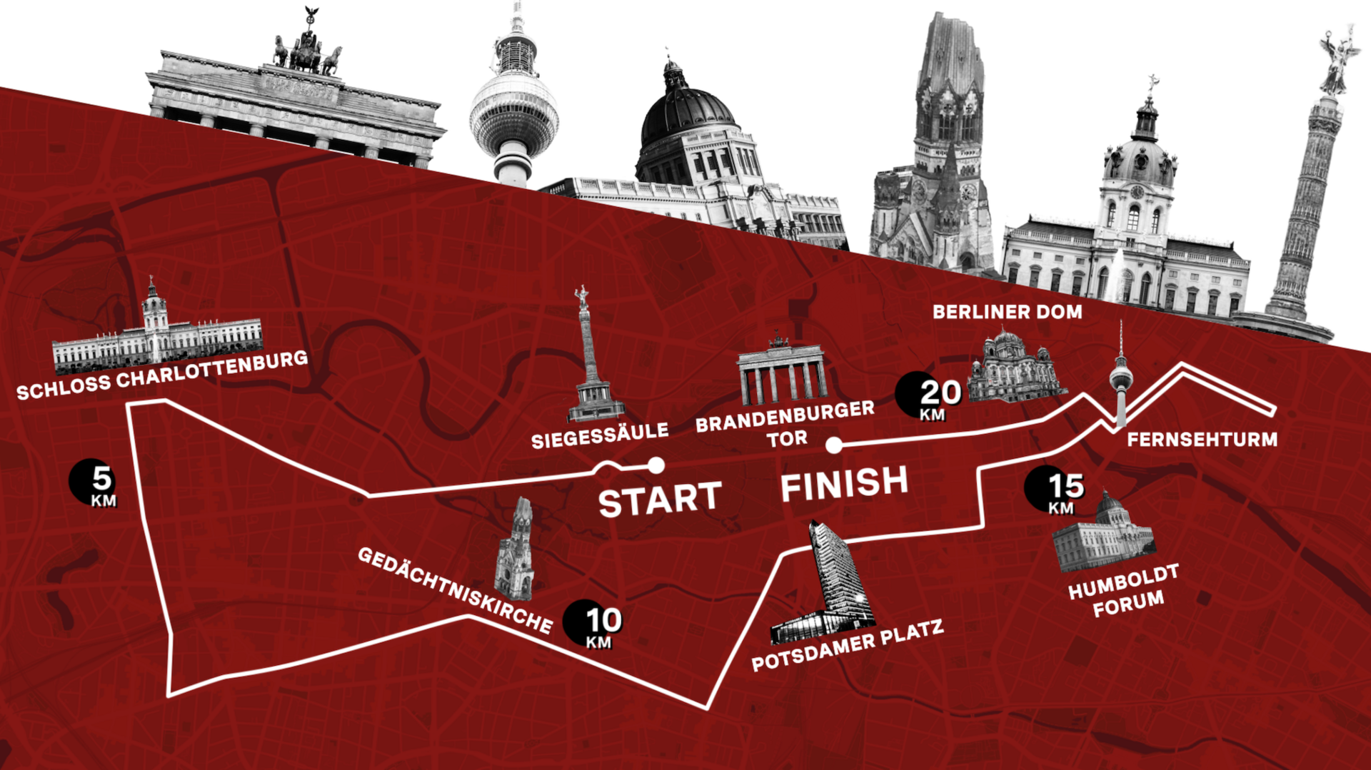 GENERALI BERLINER HALBMARATHON: image der Streke