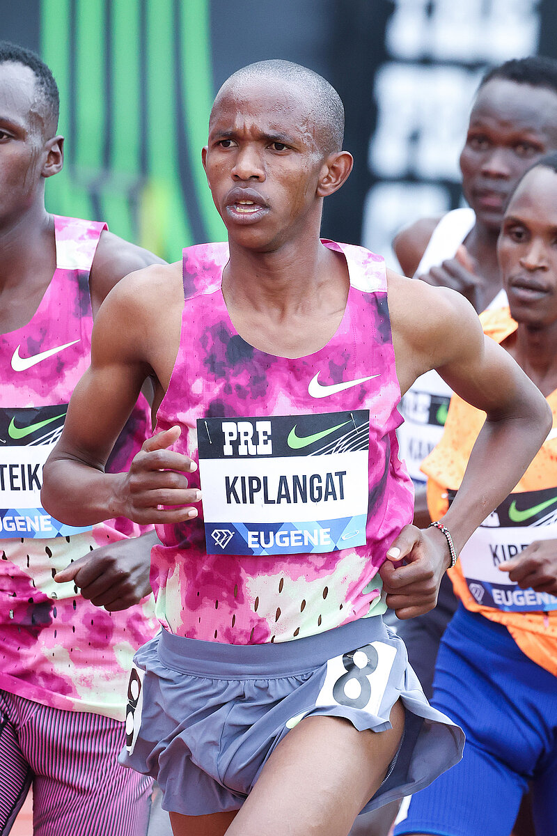 Benson Kiplangat beim Lauf.