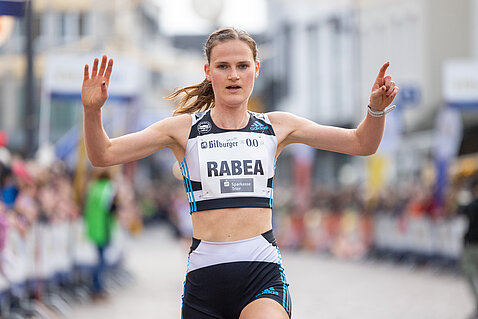 GENERALI BERLIN HALF MARATHON: Portrait of German runner Rabea Schöneborn © Management of Rabea Schöneborn